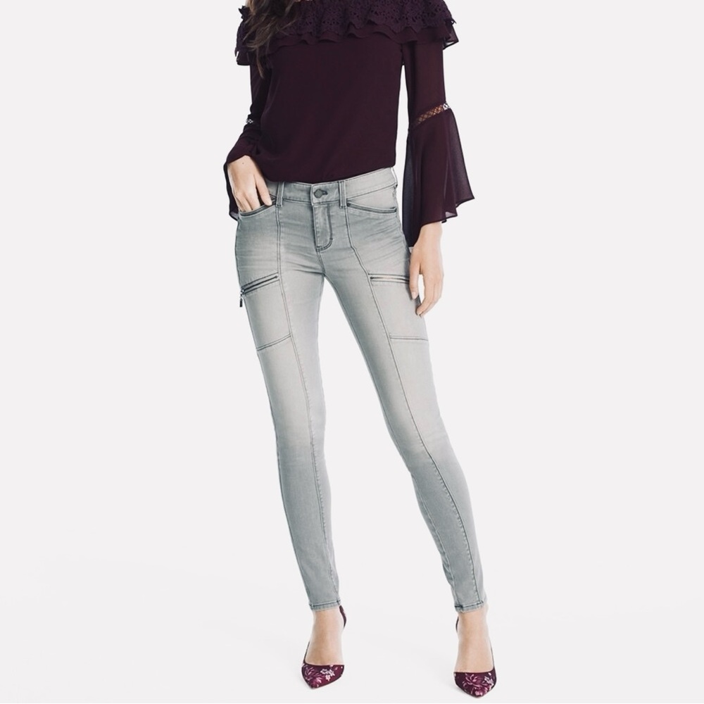 White House Black Market Gray Women Jeans - Picture 2 of 16